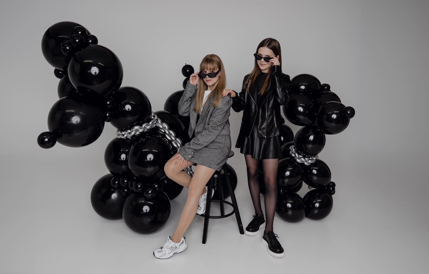 Tatjana Babtsenko - fotosessioon õhupallikoertega